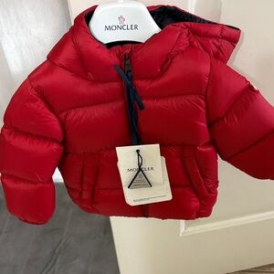 Moncler Vibrant Red Down Jacket